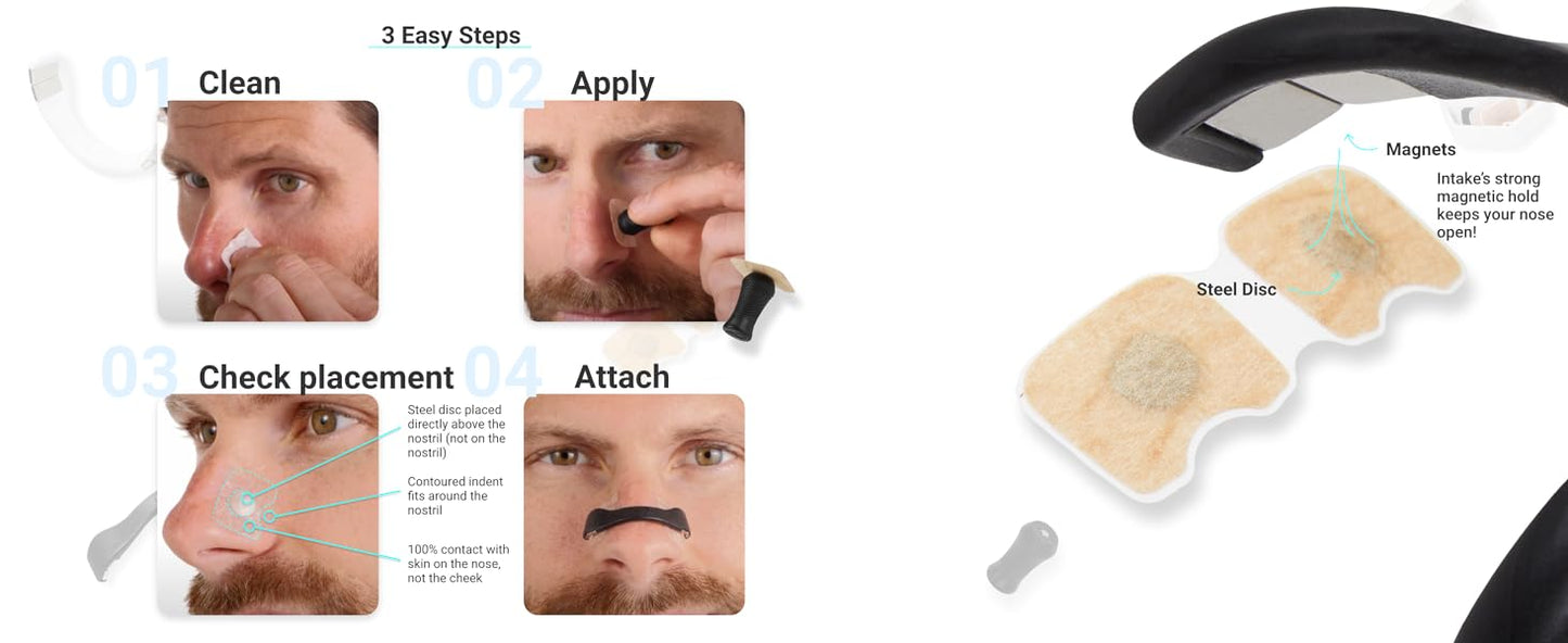 Breathing Nasal Strip Starter Kit (15 Count) - Boost Oxygen Intake, Reduce Snoring, Improve Sleep Quality - Sweat Resistant, Skin Safe Nasal Strips - Extra Strength Snoring Solution