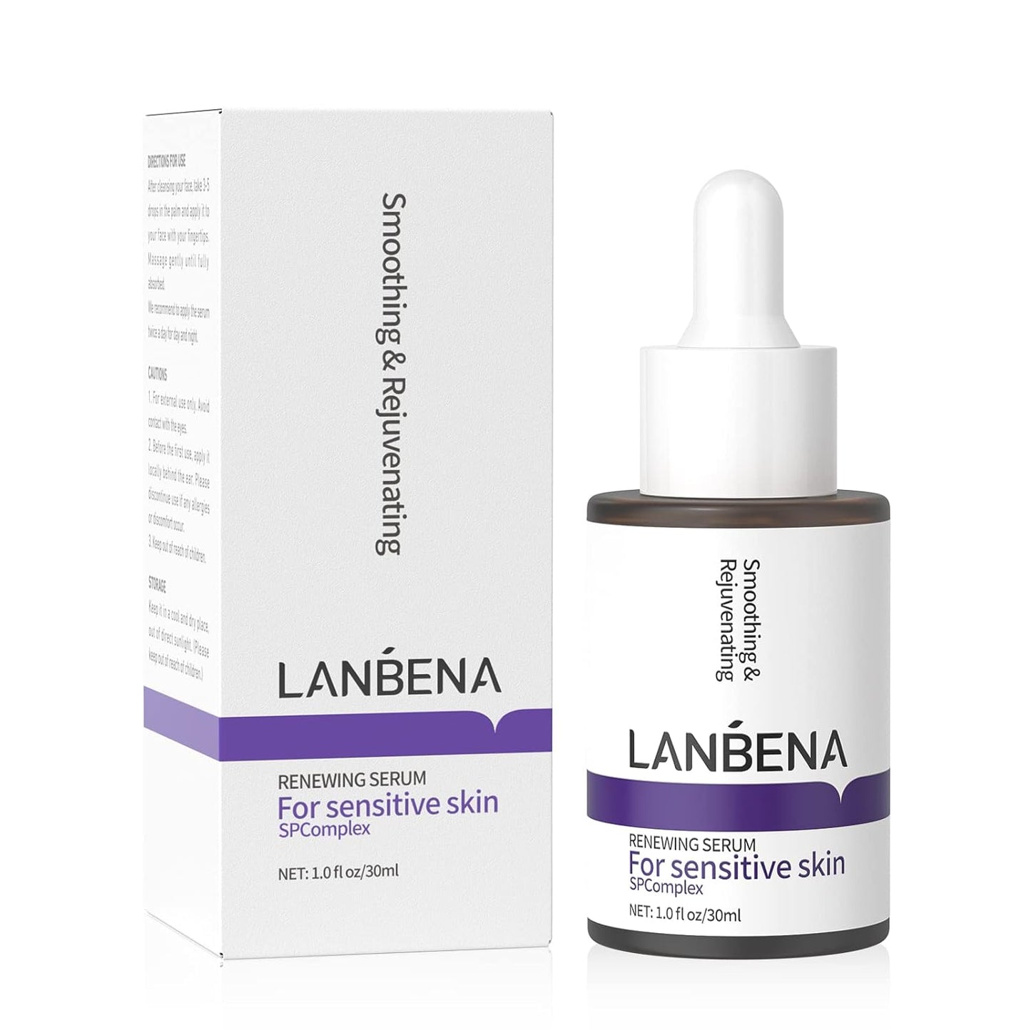LANBENA Retinol-Serum für das Gesicht, Retinol-Serum mit Hyaluronsäure gegen Fältchen und feine Linien, Erneuerndes und Aufpolsterndes Nachtgesichtsserum für strahlende Haut, Serum für empfindliche Haut, 30 ml