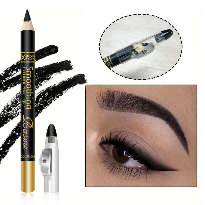 Longwear Kohl Eyeliner Pencil Waterproof Smudge Proof Matte Black Eye