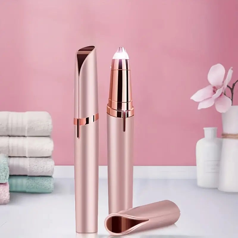 Portable Eyebrow Electric Hair Remover for Women with Led Light, Painless & Safe Eyebrow Epilator