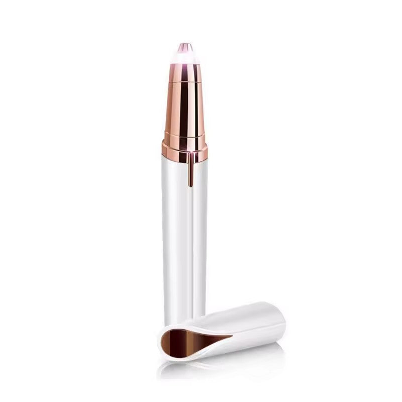 Portable Eyebrow Electric Hair Remover for Women with Led Light, Painless & Safe Eyebrow Epilator