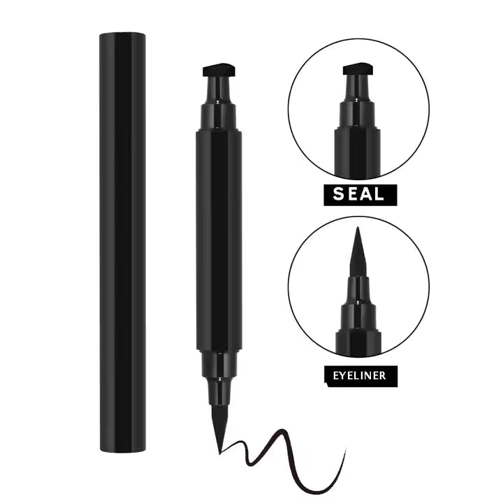 The Latest Makeup Stamp Pattern Waterproof Long Lasting Vegan Fast Dry Private Label Liquid Eyeliner
