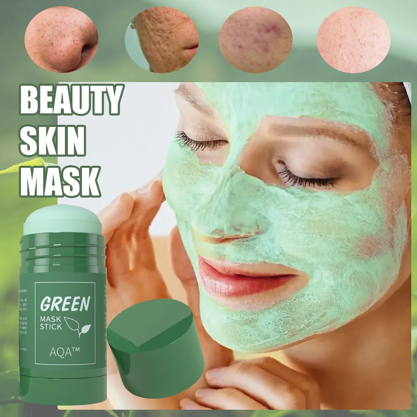 Anti-Blackhead Green Tea Miracle Stick - Removes Blackheads from Face and Nose