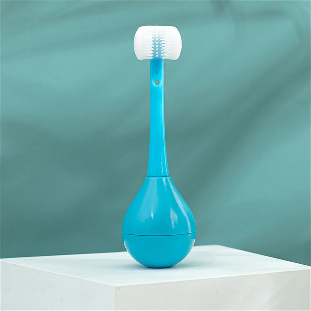 Escova de dentes infantil de três lados
