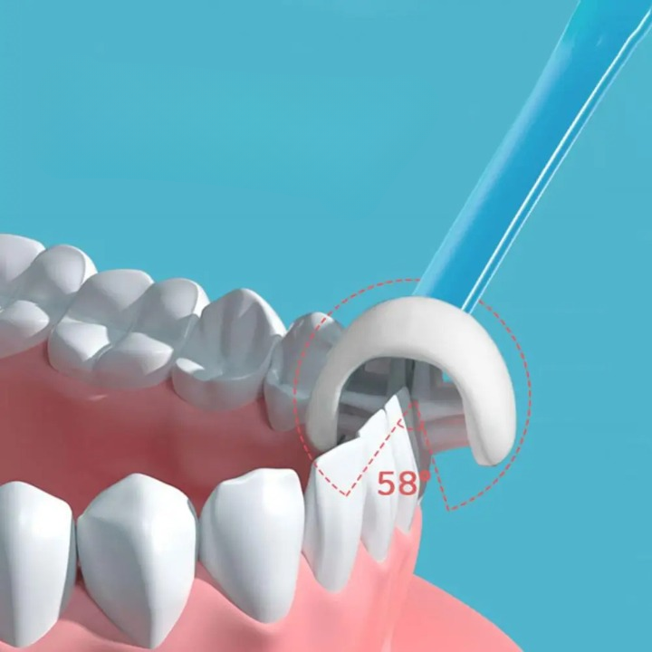 Escova de dentes infantil de três lados
