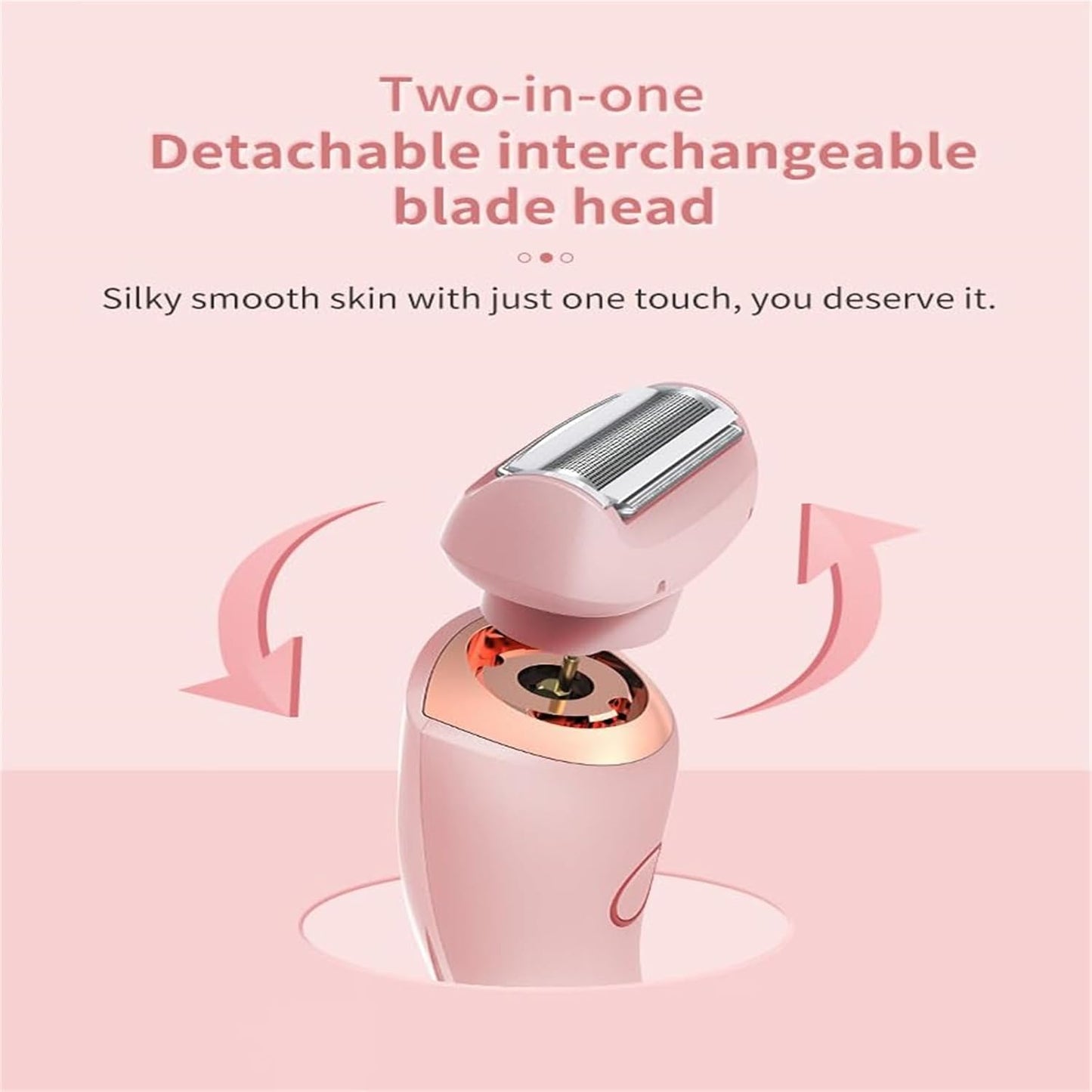 2 in 1 Livora Electric Shaver, Silkglide Pro, Bikini Trimmer for 𝐏𝐮𝐛𝐢𝐜 𝐇𝐚𝐢𝐫, Wet & Dry, Ipx7 Waterproof, Blade Replaceable, Epilator 𝐏𝐚𝐢𝐧𝐥𝐞𝐬𝐬