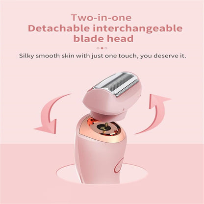 2 in 1 Livora Electric Shaver, Silkglide Pro, Bikini Trimmer for 𝐏𝐮𝐛𝐢𝐜 𝐇𝐚𝐢𝐫, Wet & Dry, Ipx7 Waterproof, Blade Replaceable, Epilator 𝐏𝐚𝐢𝐧𝐥𝐞𝐬𝐬