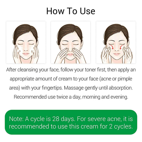BREYLEE Acne Treatment Cream, Tea Tree Oil Acne Cream for Clearing Severe Acne, Breakout, Remove Pimple and Repair Skin (20ml,0.7oz) - Sccoti