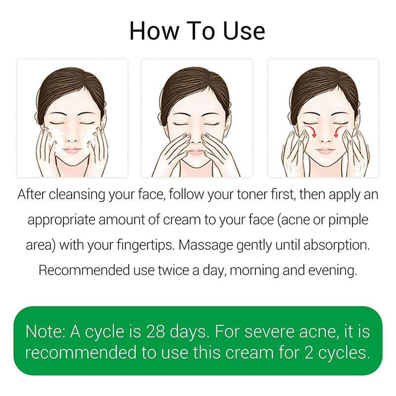 BREYLEE Acne Treatment Cream, Tea Tree Oil Acne Cream for Clearing Severe Acne, Breakout, Remove Pimple and Repair Skin (20ml,0.7oz) - Sccoti