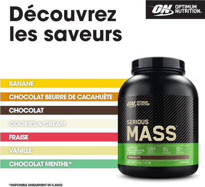 Optimum Nutrition Serious Mass High Calorie Mass Gain Protein Powder