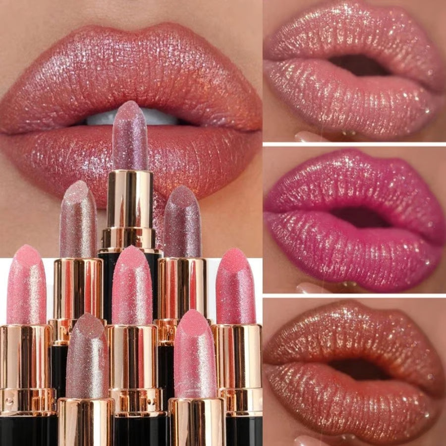Diamond Lip Gloss Glitter Waterproof Lipstick