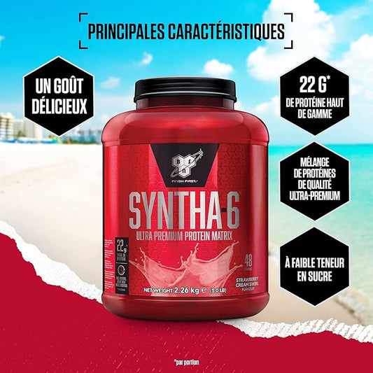 BSN Syntha 6, Premium Protein Powder for Muscle Growth and Repair