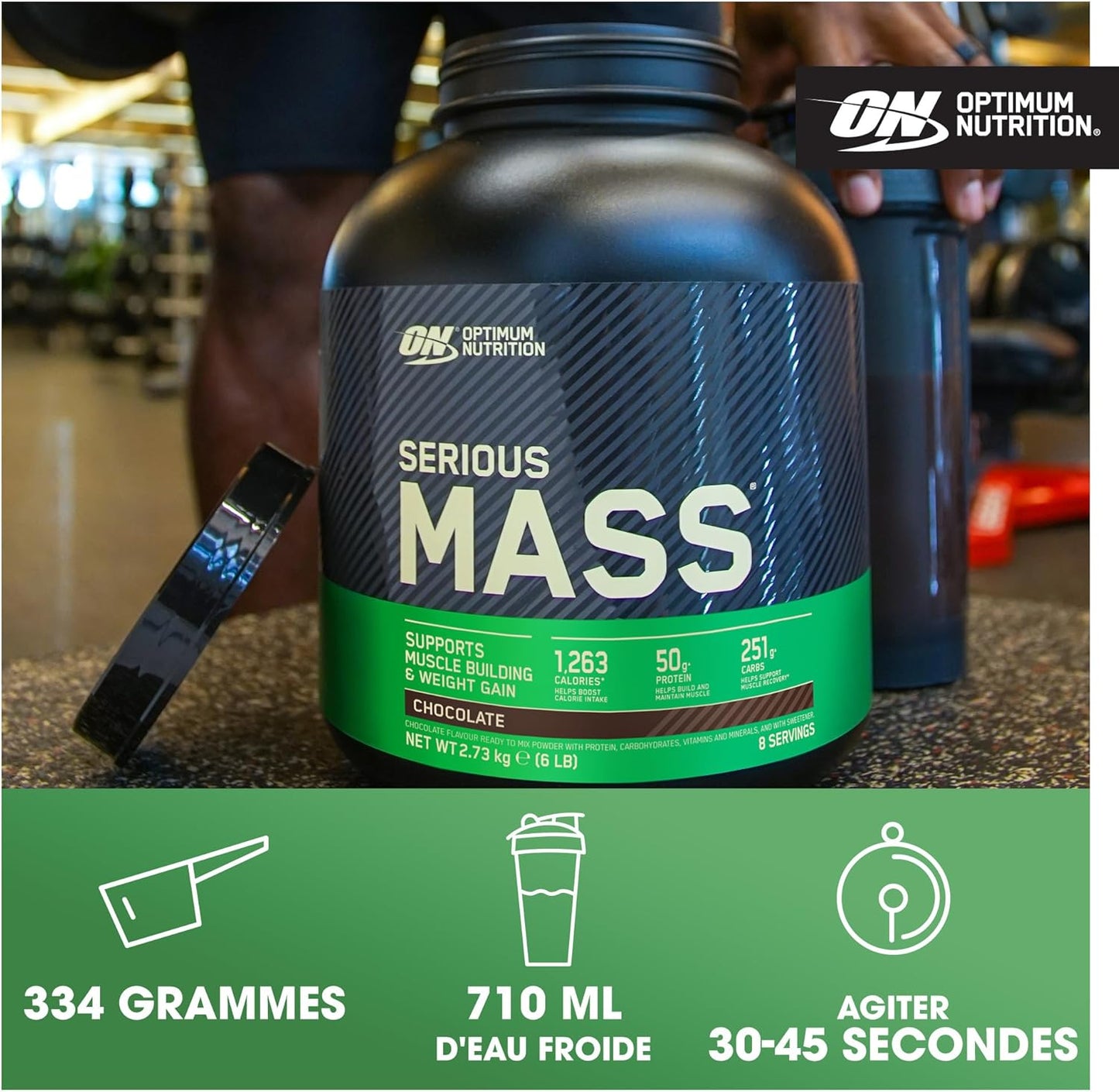 Optimum Nutrition Serious Mass High Calorie Mass Gain Protein Powder