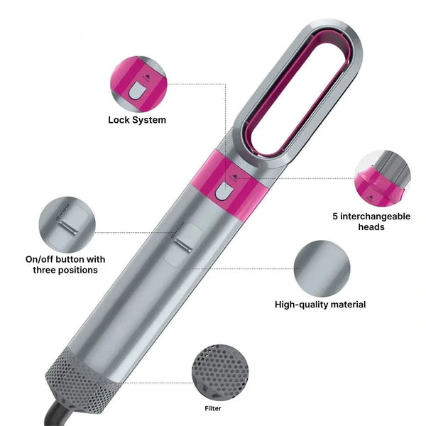 5 in 1 Styler: Your Ultimate Hair Styling Solution - Sccoti