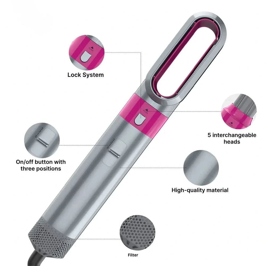 5 in 1 Styler: Your Ultimate Hair Styling Solution - Sccoti