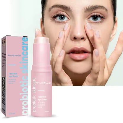 Rosehip Brightening Eye Balm Glowing Repair Under Eye Cream Stick For Instant Wrinkle Eye Bags Dark Circles Puffiness Removal