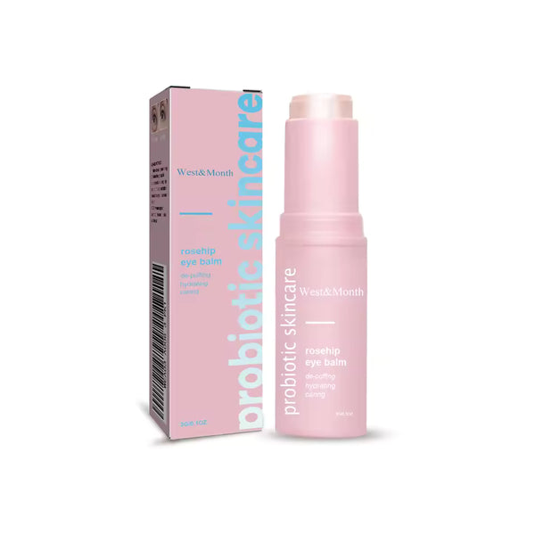Rosehip Brightening Eye Balm Glowing Repair Under Eye Cream Stick For Instant Wrinkle Eye Bags Dark Circles Puffiness Removal