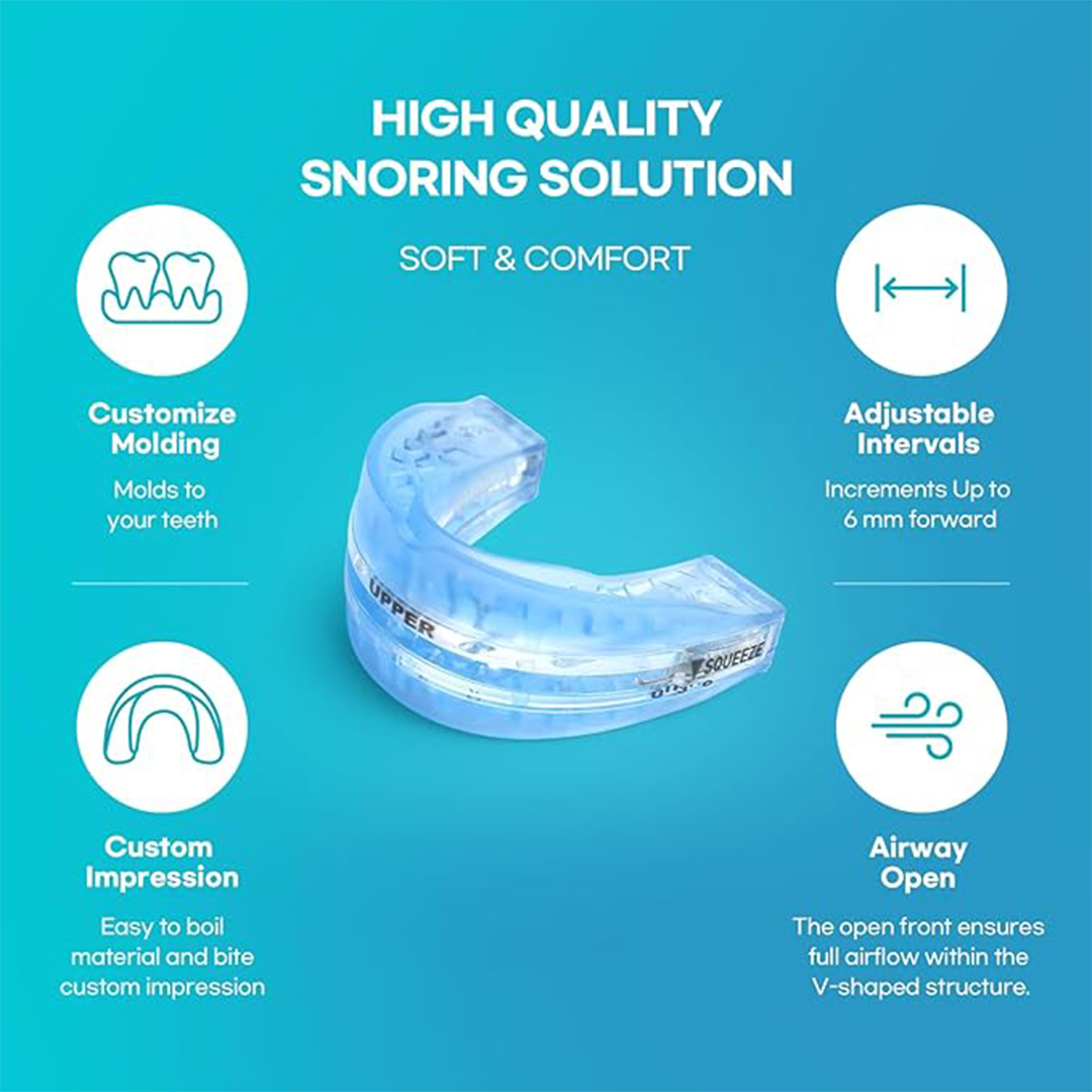 Flexible and adaptable anti-snoring and sleep apnea orthosis