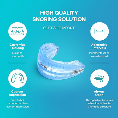 Flexible and adaptable anti-snoring and sleep apnea orthosis