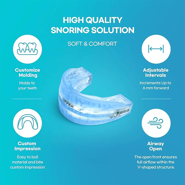 Flexible and adaptable anti - snoring and sleep apnea orthosis - Sccoti