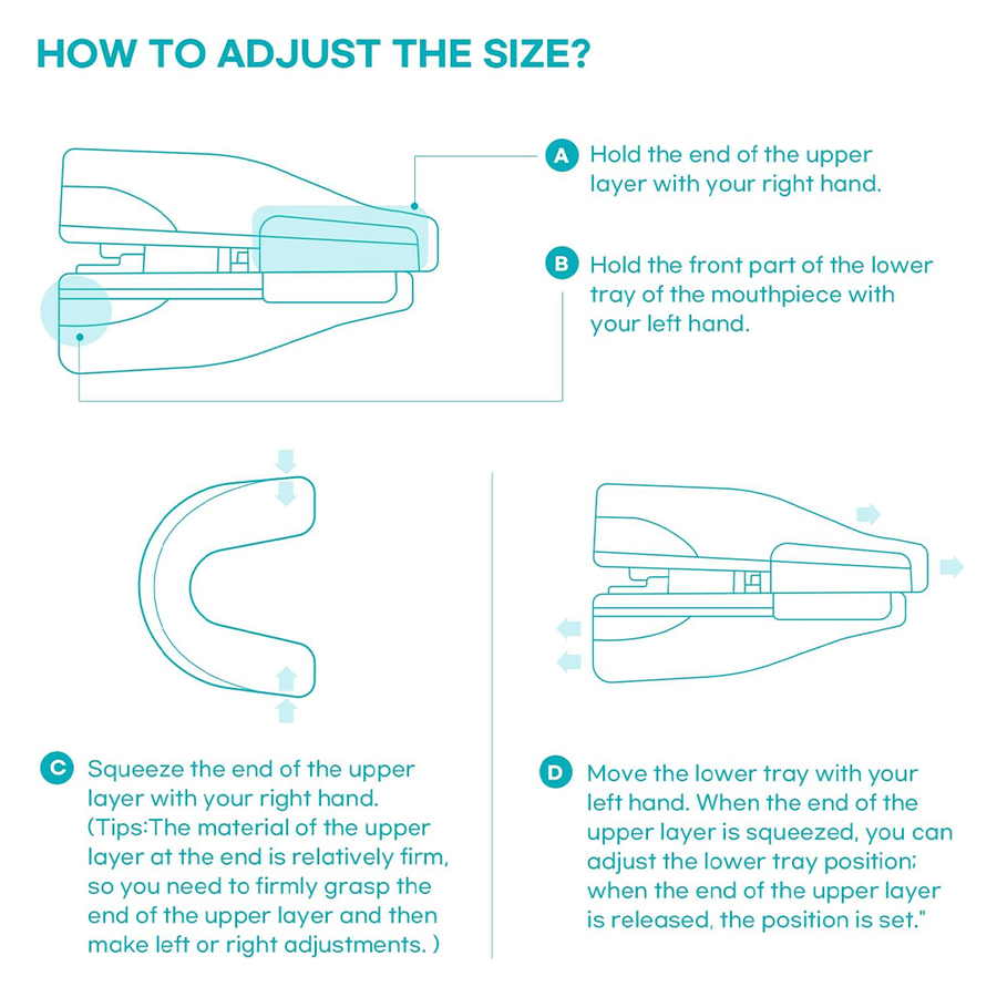 Flexible and adaptable anti - snoring and sleep apnea orthosis - Sccoti