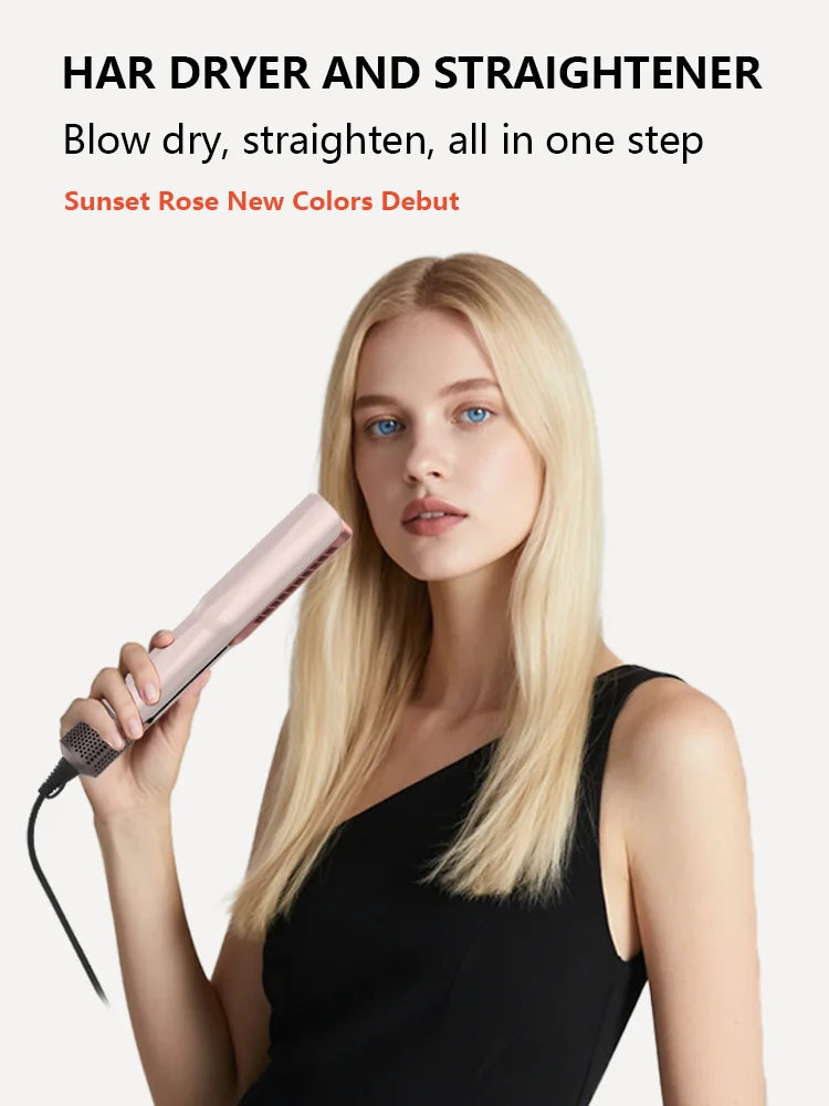 Viral 2-in-1 Air Straightener - No Heat Damage, Ionic Frizz Control, Fast Styling & Hair Protection for Smooth & Shiny Hair