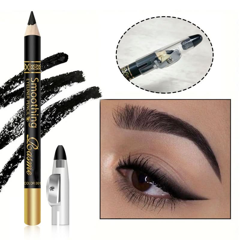 Longwear Kohl Eyeliner Pencil Waterproof Smudge Proof Matte Black Eye - Sccoti