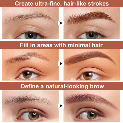 Magic Eyebrow Microblading Pencil Long-Lasting 4-Tip Magic Eyebrow Pencil | Precise Fine Stroke Brow Pen for Natural-Looking Brows