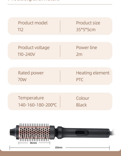 Professional 5-in-1 Curling Iron Set with Removable Barrels Create Loose Waves, Tight Curls, and Beachy Rings for Hair Types