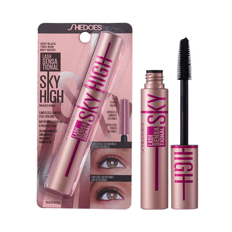 4D Long Lasting Mascara - Washable Volumizing Waterproof Black Sweatproof Curling Mascara - Sccoti