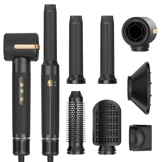 7 in 1 Hair Blow Dryer Brush Auto Curler Hot Air Brush Comb High Speed Hair Dryer Set Multi Styler