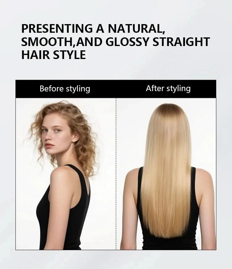 Viral 2 - in - 1 Air Straightener - No Heat Damage, Ionic Frizz Control, Fast Styling & Hair Protection for Smooth & Shiny Hair - Sccoti