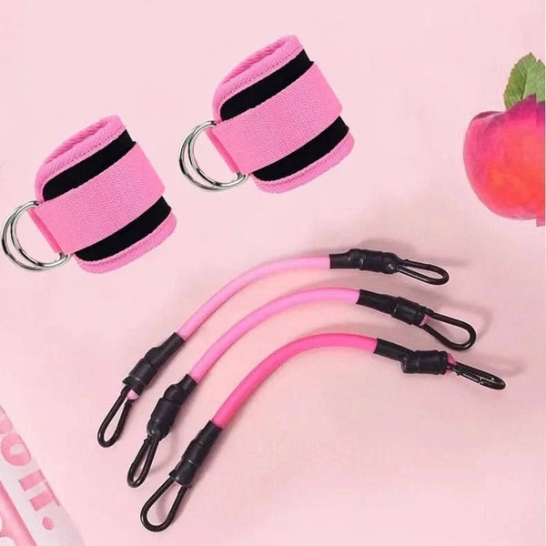 Ankle Strap Resistance Bands Hip Leg Strength Pull Rope - Sccoti