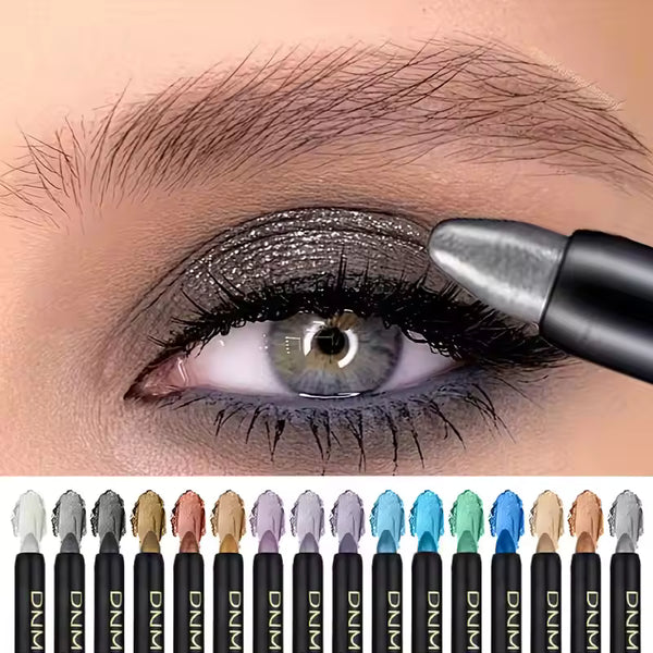 16 Colori Ombretto Perlescente, Glitter Colorato Impermeabile Trucco Occhi Lunga Durata Ombretto Anti-Sbavatura