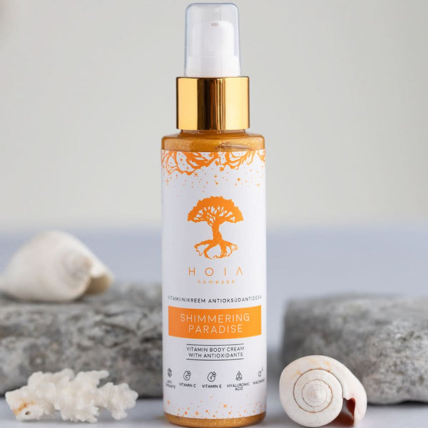 Shimmering Paradise Vitamin Body Cream with Antioxidants, 100ml - Sccoti