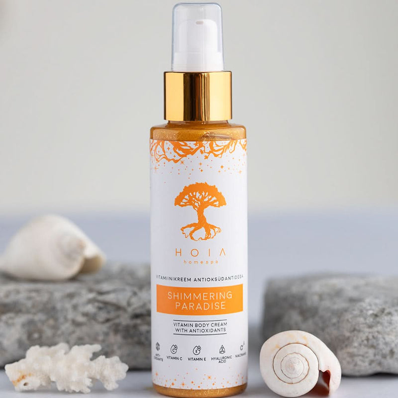 Shimmering Paradise Vitamin Body Cream with Antioxidants, 100ml - Sccoti