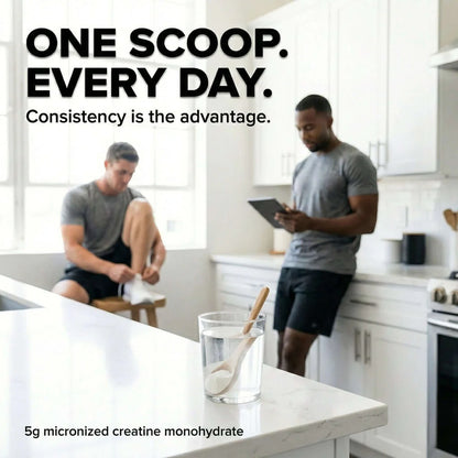 PowerVance Creatine Monohydrate 100% Micronized – Pure Creatine Powder for Muscle Strength & Performance | 5g per Serving, 300g