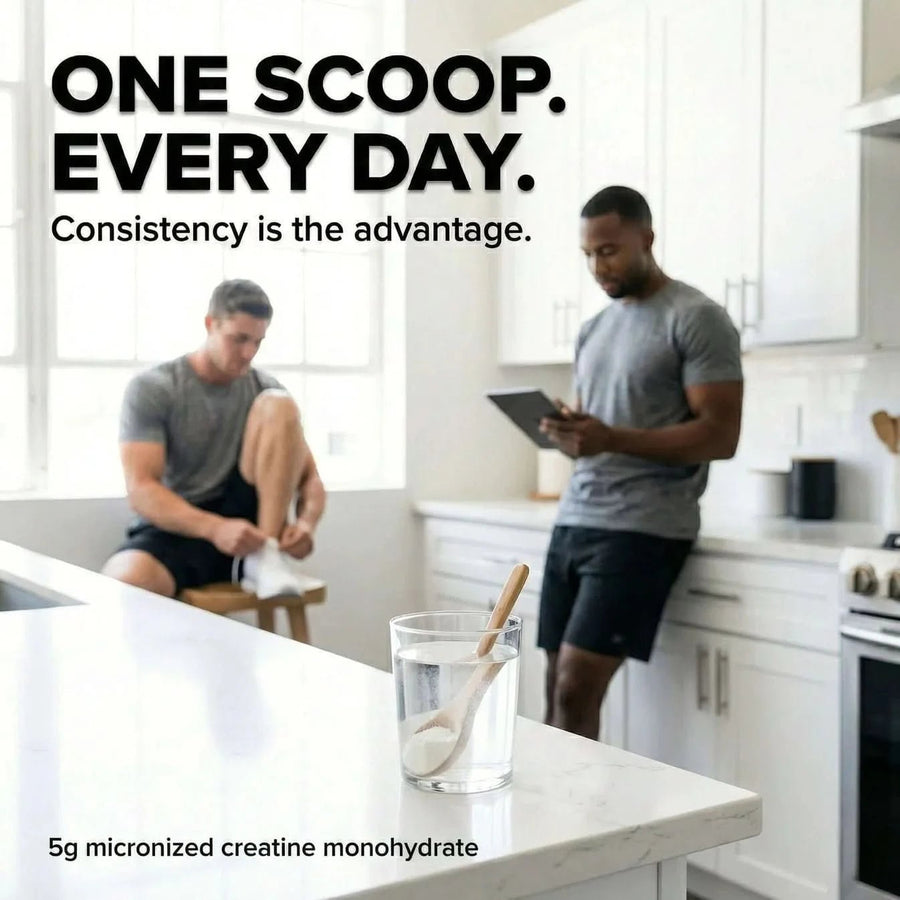 PowerVance Creatine Monohydrate 100% Micronized – Pure Creatine Powder for Muscle Strength & Performance | 5g per Serving, 300g - Sccoti