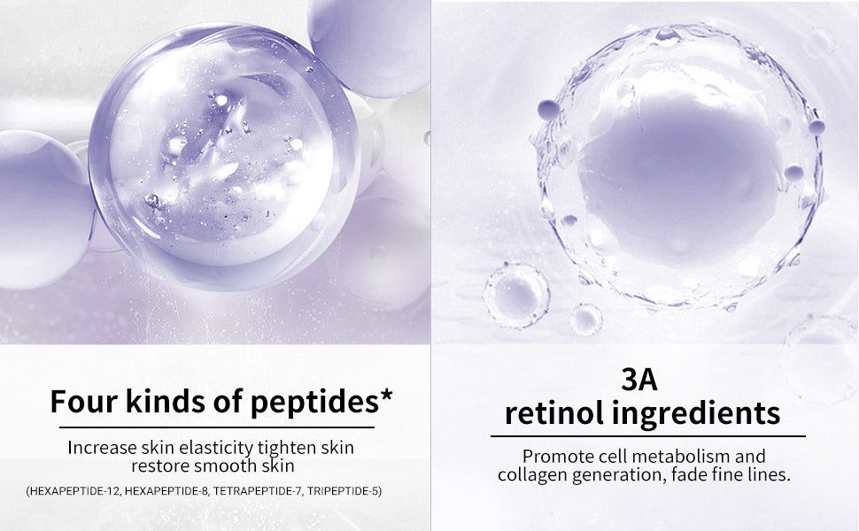 Lanbena soro de retinol para rosto, soro de retinol com ácido hialurônico para rugas e linhas finas, soro facial noturno renovador e rechonchudo para pele brilhante, soro para pele sensível, 30ml