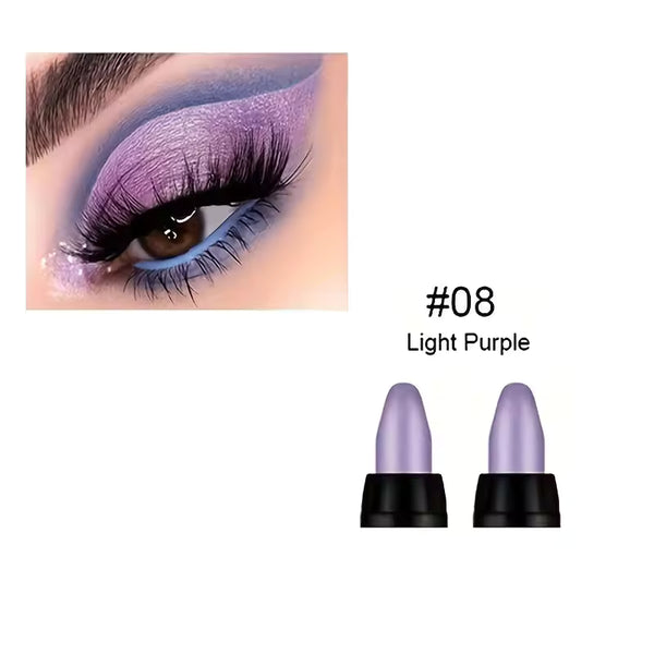 16 Colori Ombretto Perlescente, Glitter Colorato Impermeabile Trucco Occhi Lunga Durata Ombretto Anti-Sbavatura