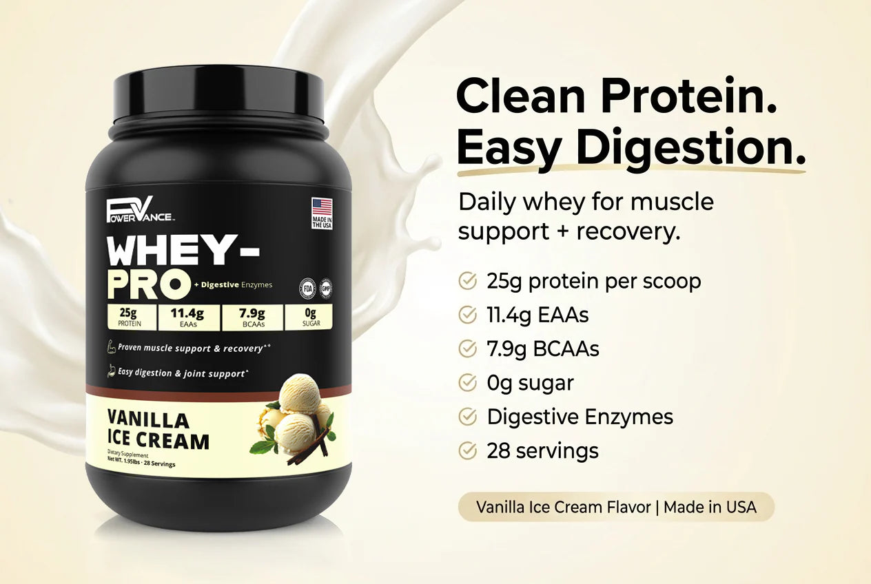Powervance Whey-Pro Vanilla Ice Cream