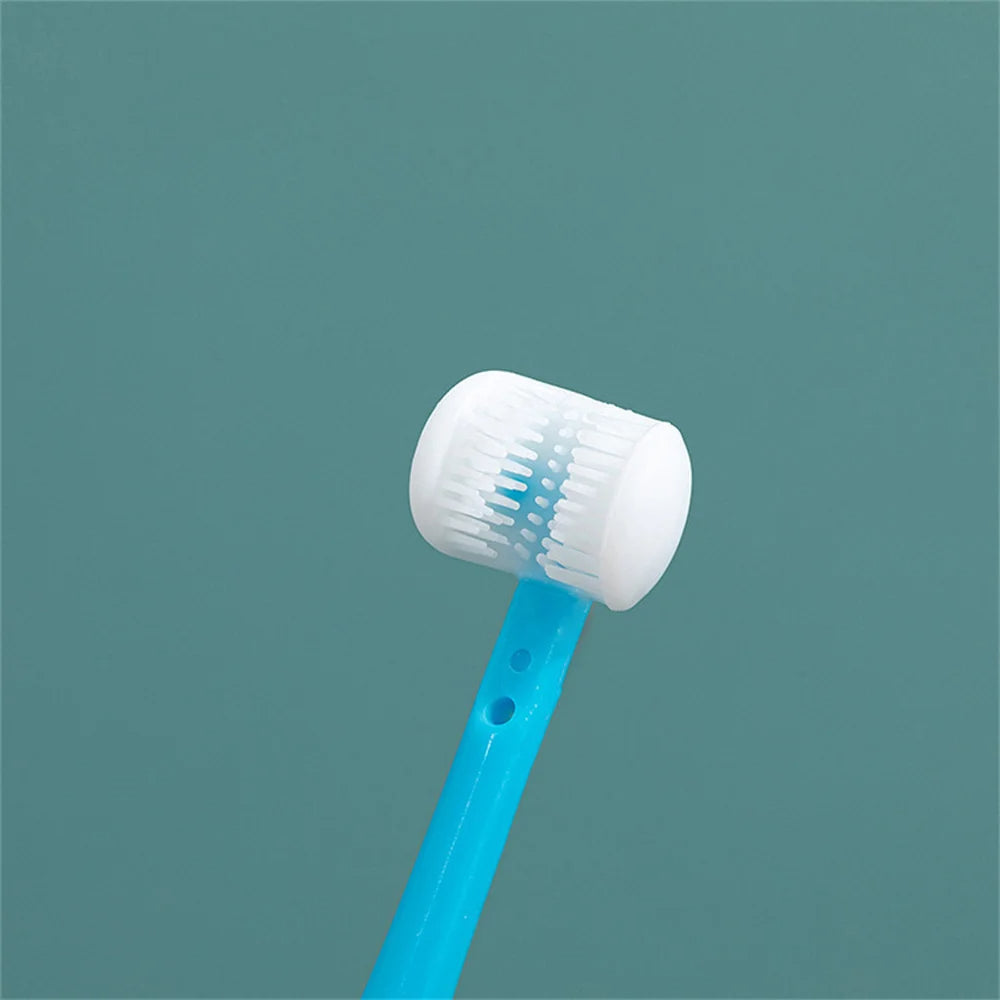 Three-sided children's toothbrush