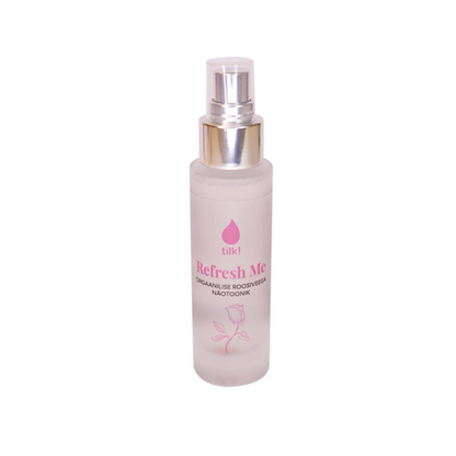 Tônico Facial Probiótico Refresh Me com Água de Rosas Orgânica, 50ml