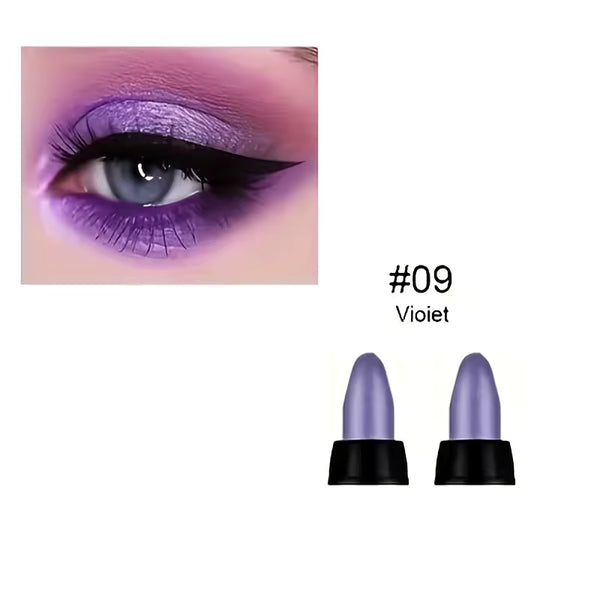 16 Colori Ombretto Perlescente, Glitter Colorato Impermeabile Trucco Occhi Lunga Durata Ombretto Anti-Sbavatura