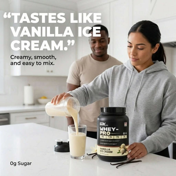 PowerVance Whey-Pro - Whey Protein Powder | Collagen Peptides + Digestive Enzymes + BCAAs
