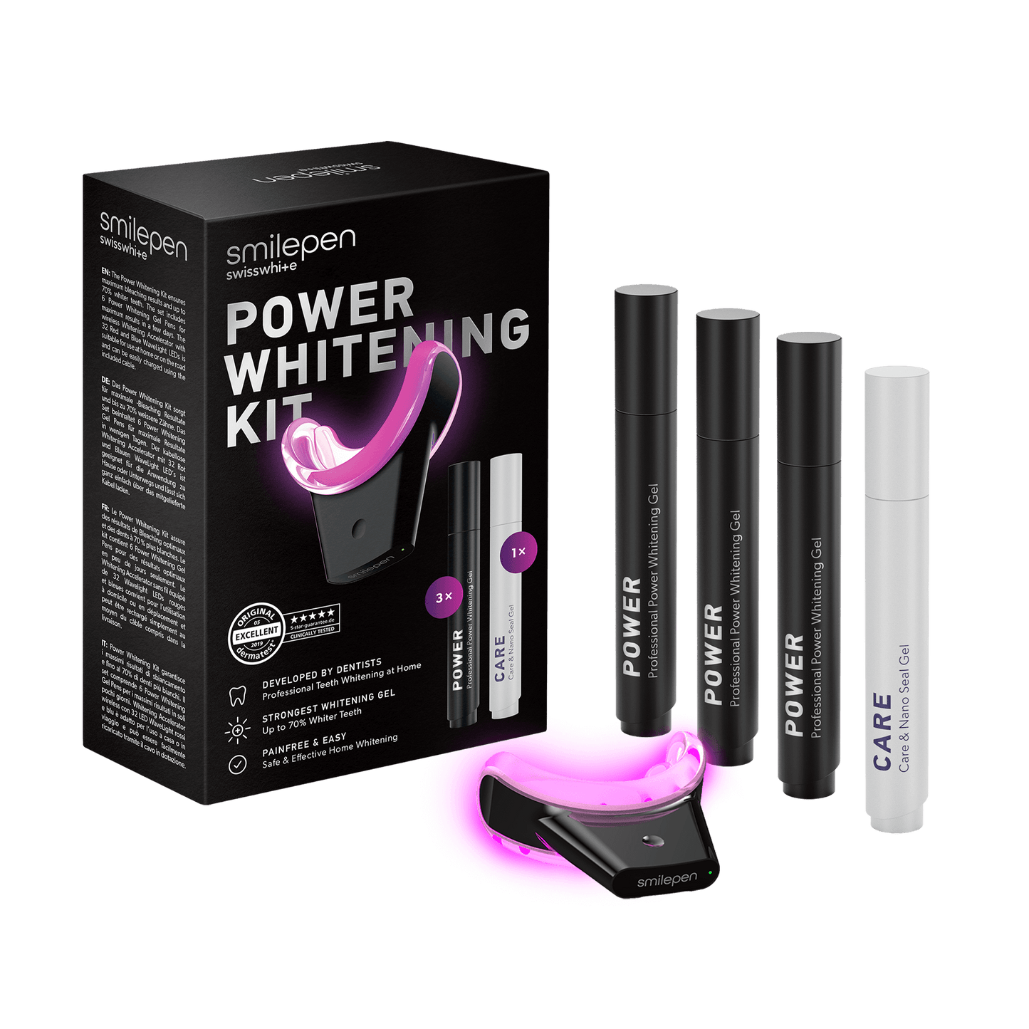 Kit de gel branqueador Smilepen Power